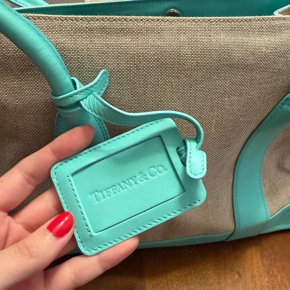 Tiffany & Co. Tote Bag in Aqua and Beige - Picture 2 of 10
